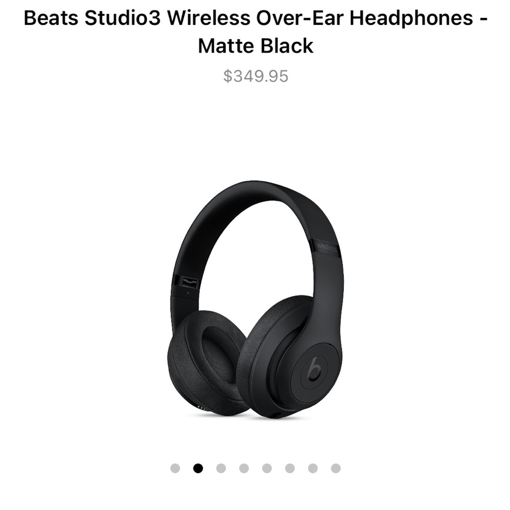 New Beats by Dr. Dre. Beats studio 3 wireless headphones Black